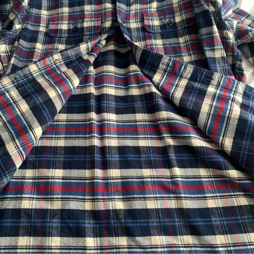 Men’s Abercrombie Fitch XXL Plaid Button Long Sleeve Shirt Rodeo Western Preppy - Picture 9 of 12